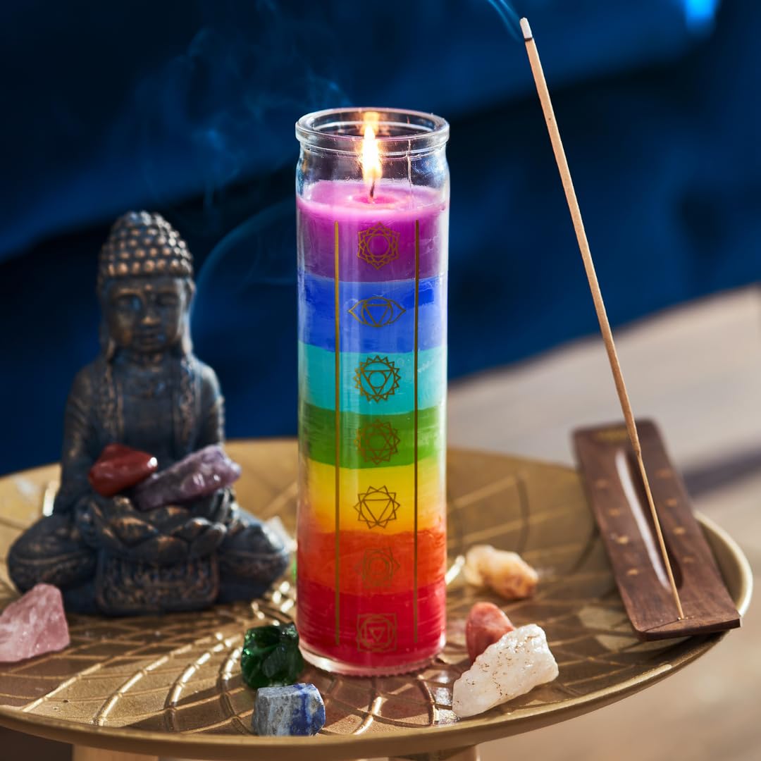 7-Layer Chakra Rainbow Scented Candle