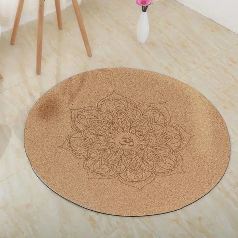 circular yoga mat for meditation