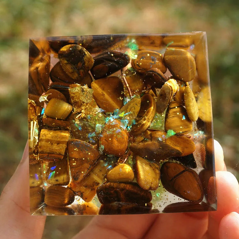 Handmade Tree of Life Orgone Pyramid