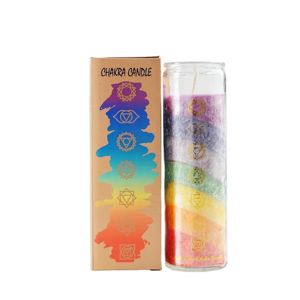 7-Layer Chakra Rainbow Scented Candle
