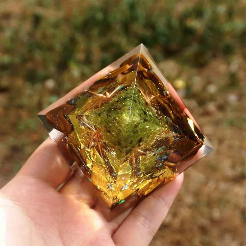 Handmade Tree of Life Orgone Pyramid