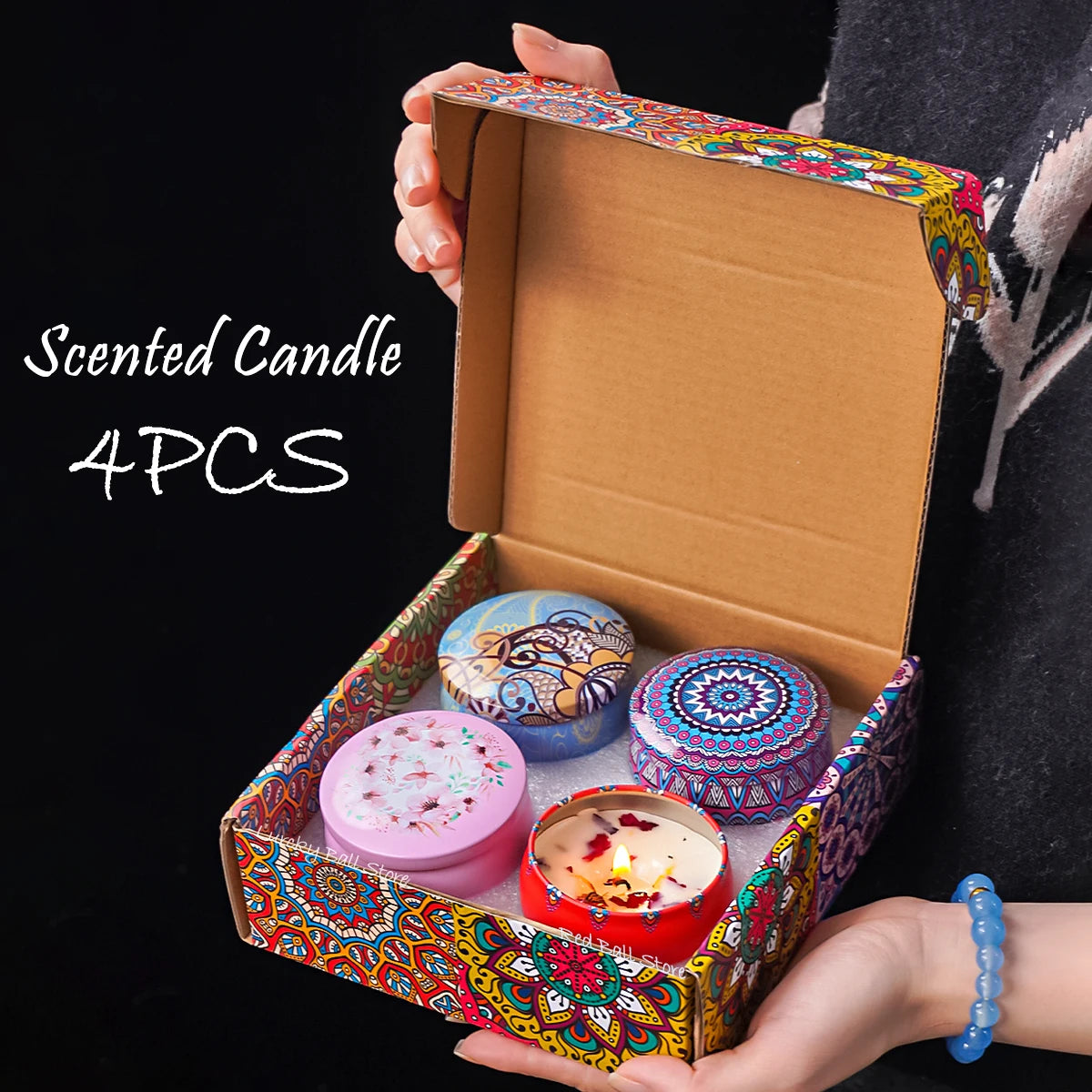 4PCS Scented Long Lasting Fragrance Candle